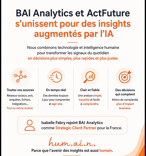 Partenariat stratégique entre BAI Analytics et ActFuture